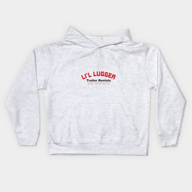 Li'l Lugger Trailer Rentals Kids Hoodie by Brightfeather